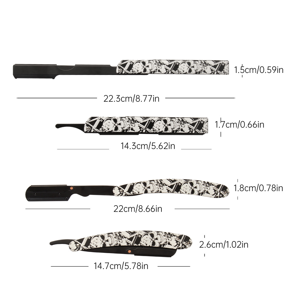 Vintage Skull Art Print Handle - огляд і ціна Men'S Grooming Eyebrow Trimming