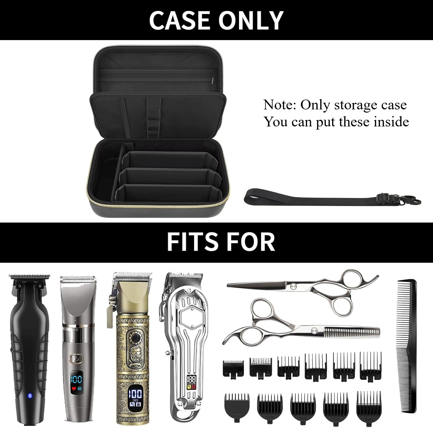Barber Case for Hair Clippers  - огляд і ціна Men'S Grooming Organizer